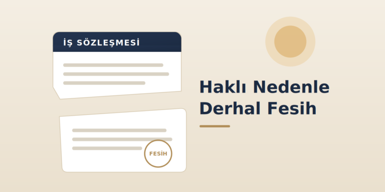 hakli nedenle derhal fesih
